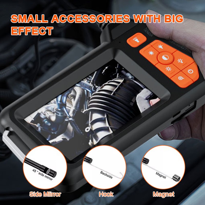10M 4.3inch LED Industrial Endoscope Borescope 5.5mm Inspection Camera IP67