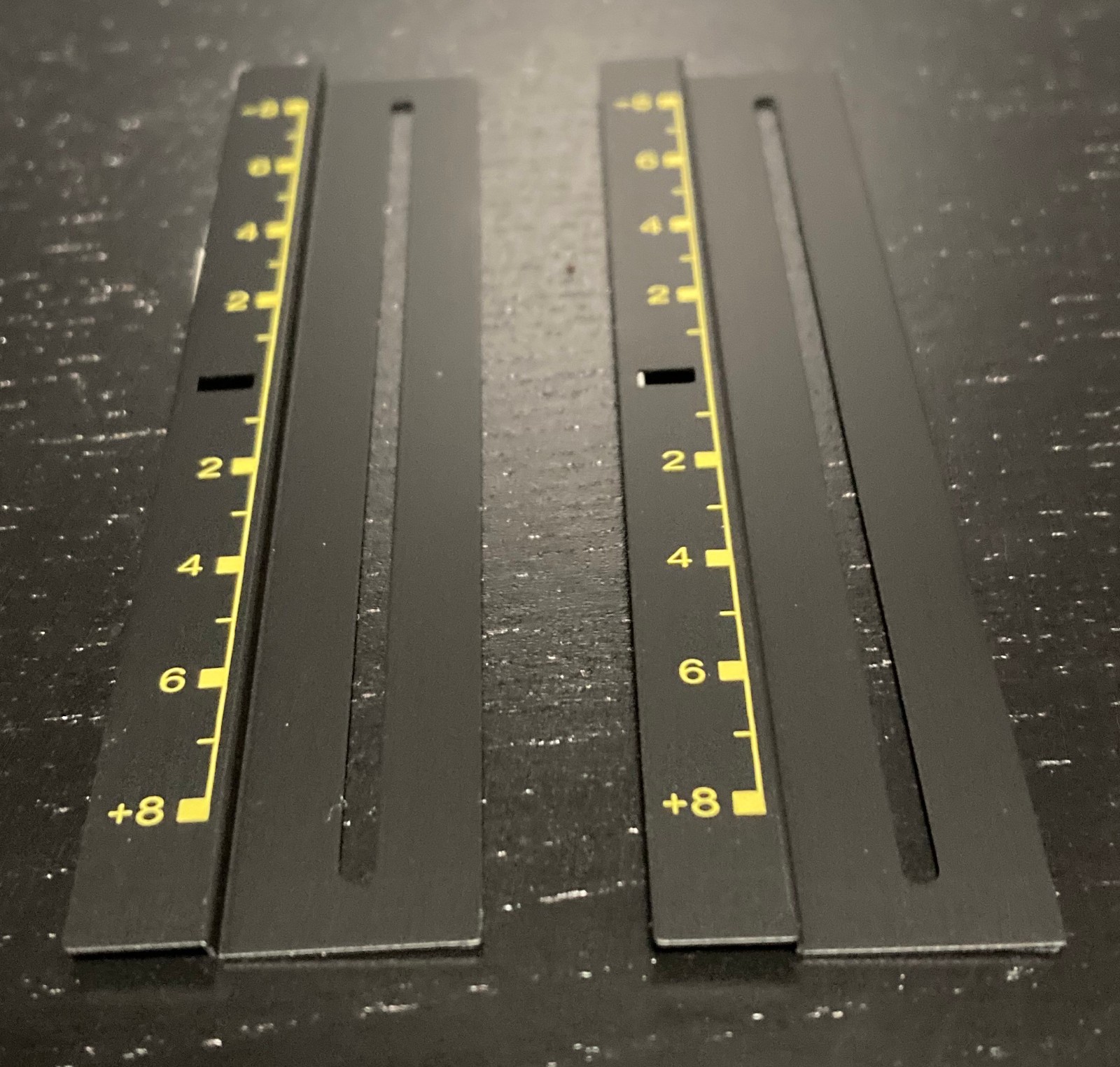 (1) TECHNICS TURNTABLE PITCH CONTROL REPLACEMENT STRIP ORIGINAL BLACK/YELLOW