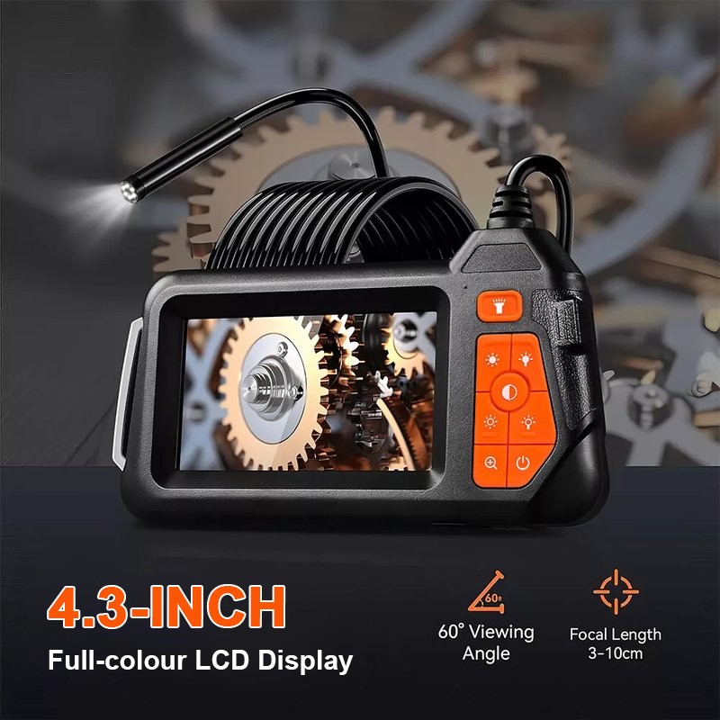 10M 4.3inch LED Industrial Endoscope Borescope 5.5mm Inspection Camera IP67