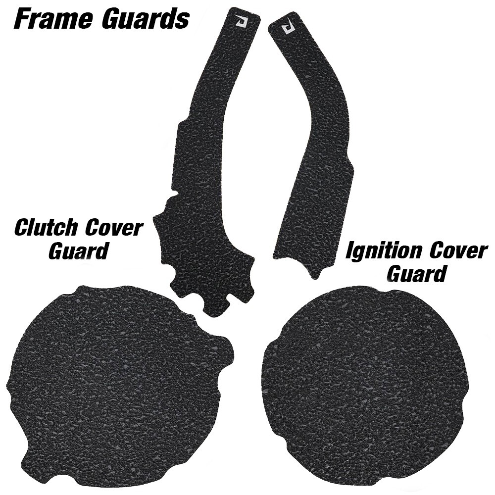 Black Engine & Frame Guards 2005-2007 Kawasaki KX250 Cover Grip Tape KX 250