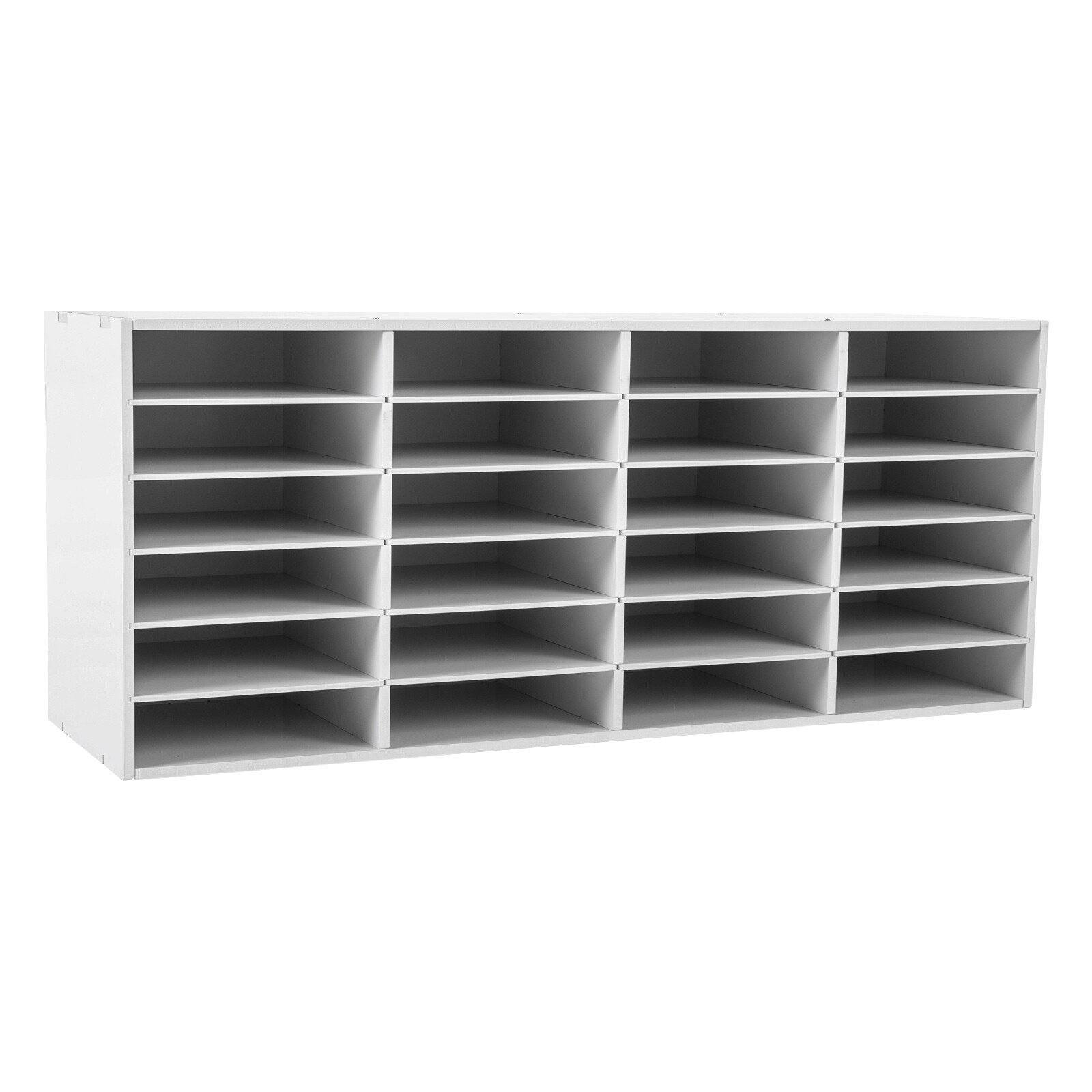 24 Slots Paper & Mail Organizer File Classification Cabinet Literature?Organizer