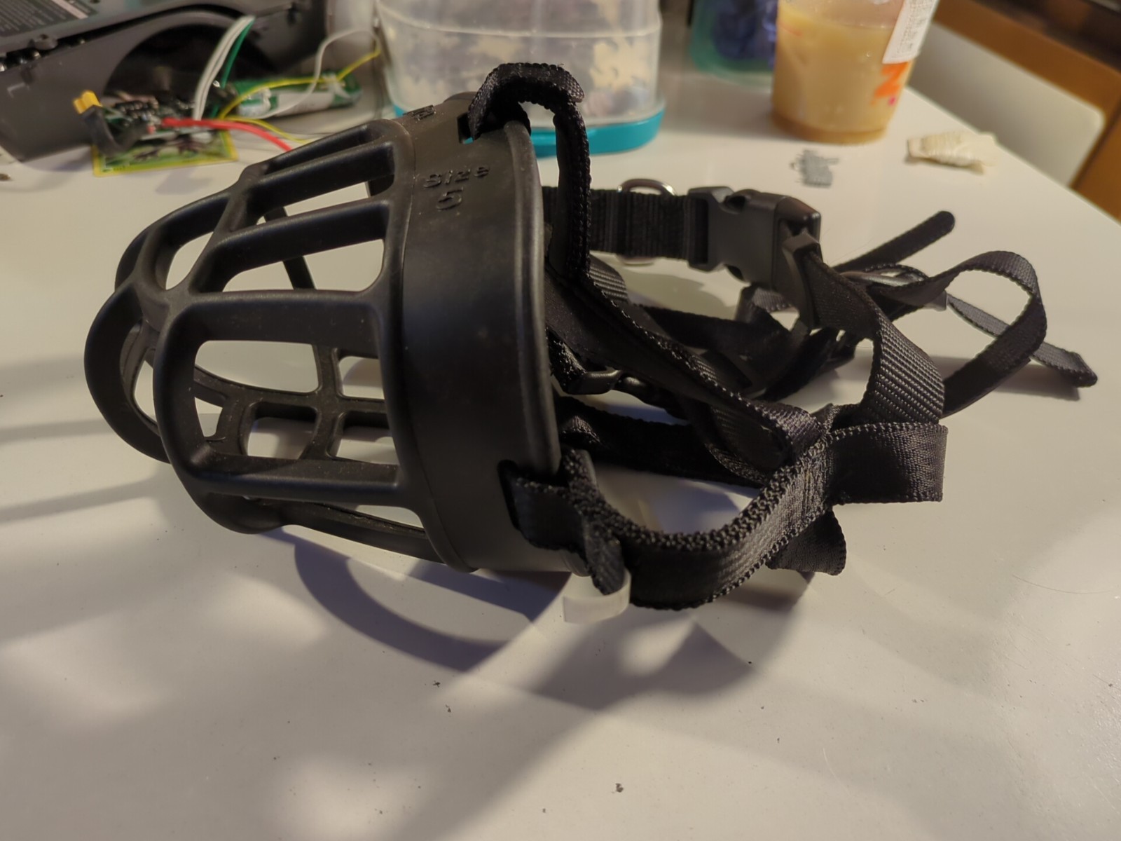 Baskerville Ultra Patented Size 5 Adjustable Humane Dog Training Muzzle