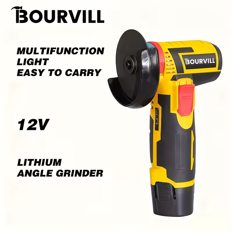 Rechargeable Mini Angle Grinder with a 12V Cordless Lithium Battery