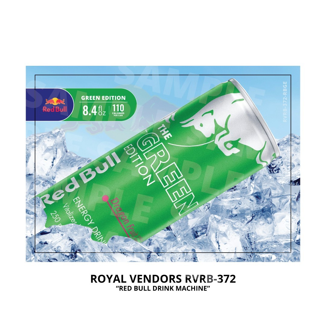 Royal Vendors RVRB 372 "Red Bull" Green Edition Energy Drink 8.4oz Flavor Strip