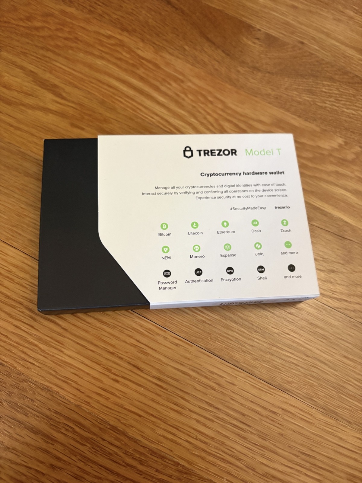Trezor Model T Cryptocurrency Hardware Wallet