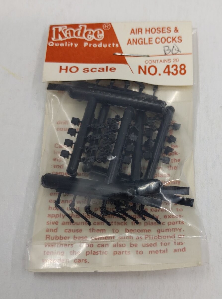 Kadee 438 HO Scale Air Hose and Angle Cock Kit