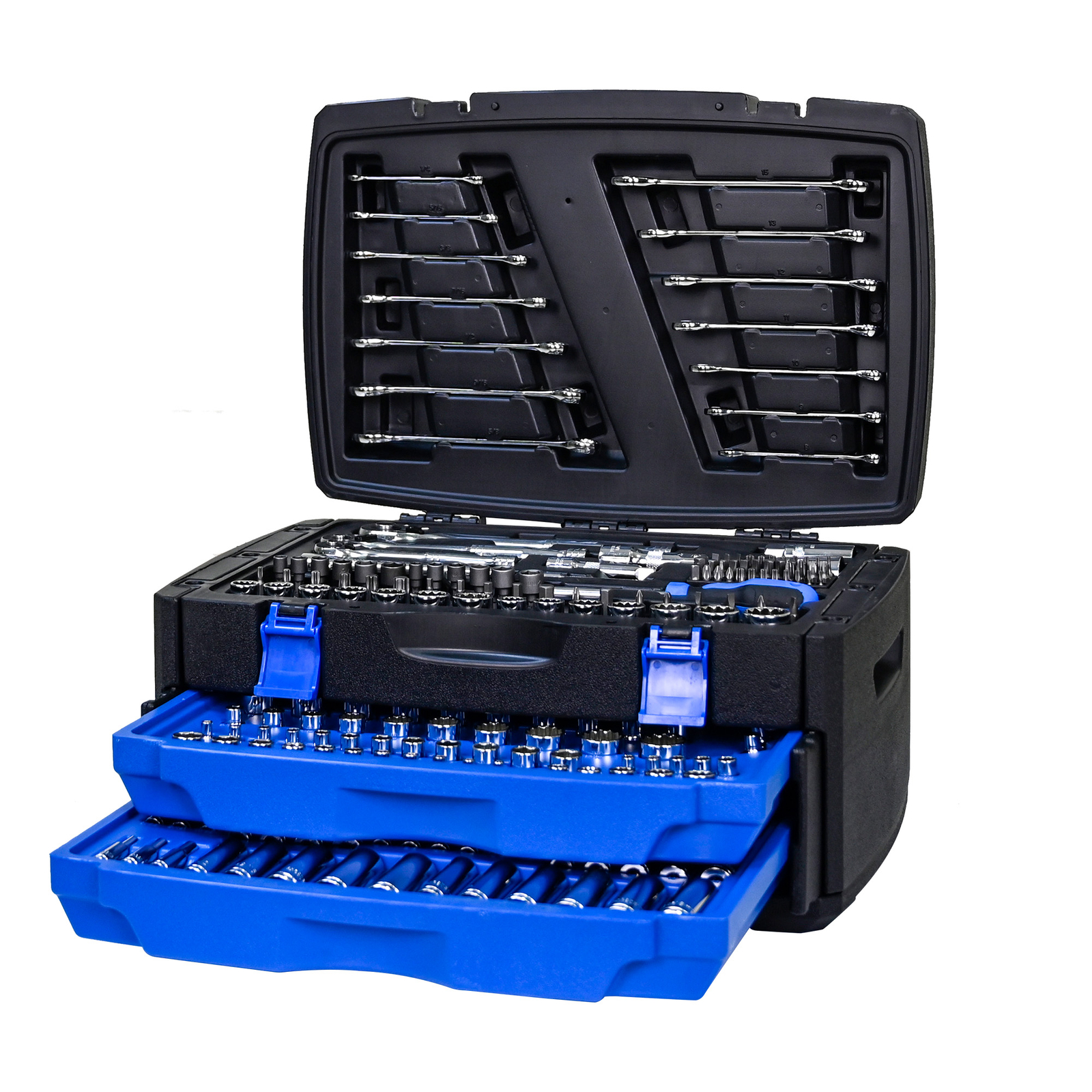 266Pcs Portable Hand Tool Box w/ Toolset Professional Maintenance Tools Storage
