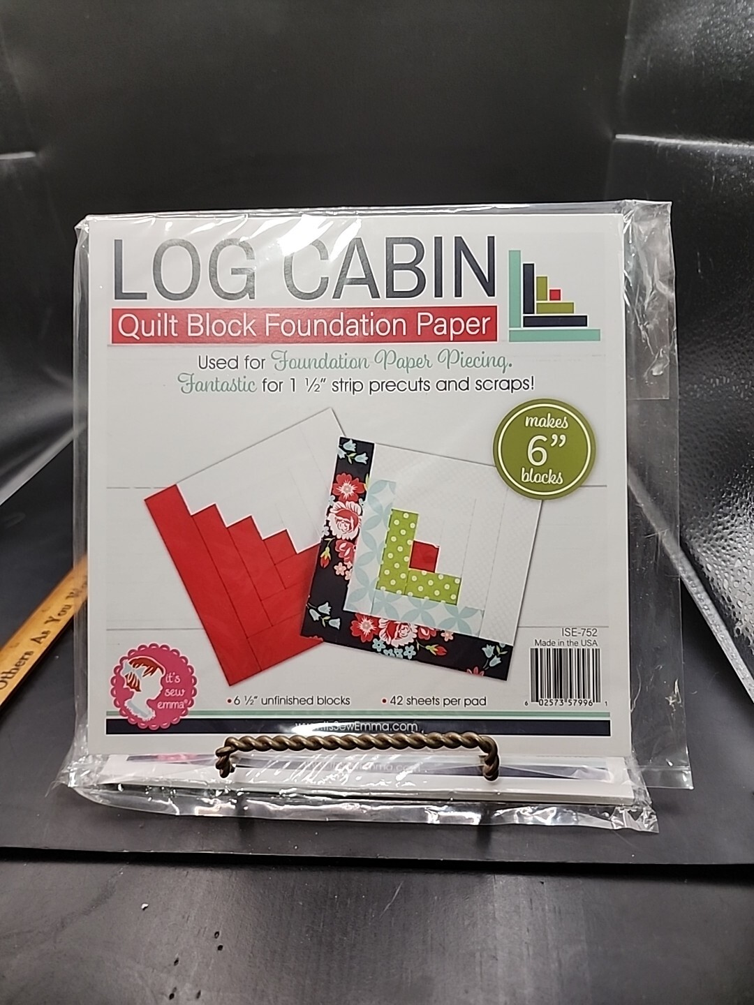 It's Sew Emma Log Cabin Foundation Paper 6 inch