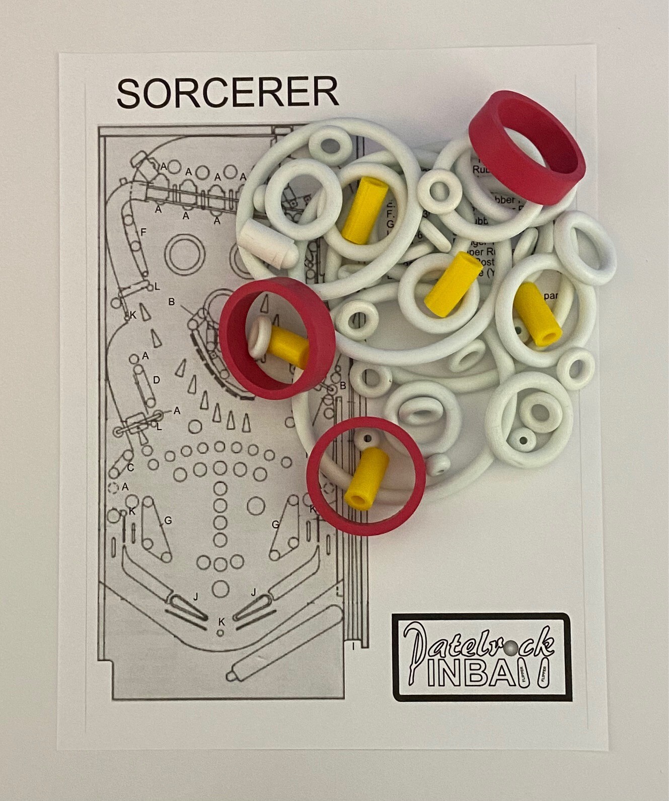 Williams Sorcerer Pinball Machine Rubber Ring Kit ***Customize your kit***