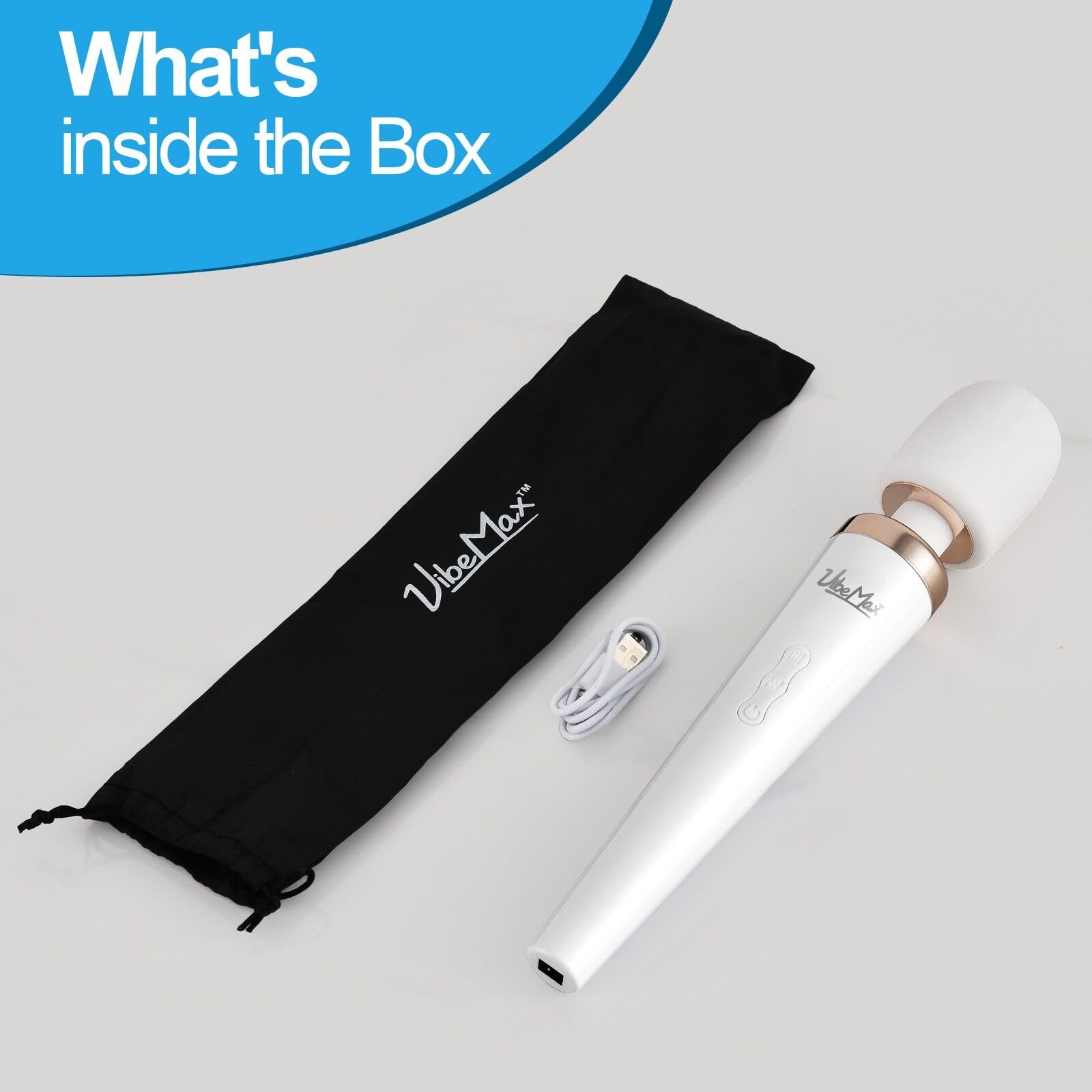 Rechargeable Handheld Wand Massager – Powerful Deep Tissue Muscle Therapy Dev...