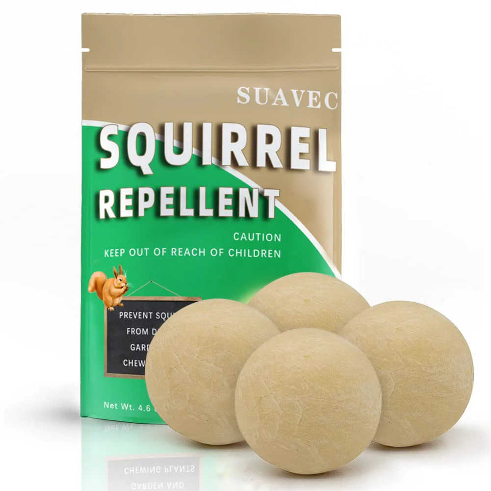 SUAVEC - KEEP AWAY SQUIRRELS NATURALLY - REPELLENT 4 PACK