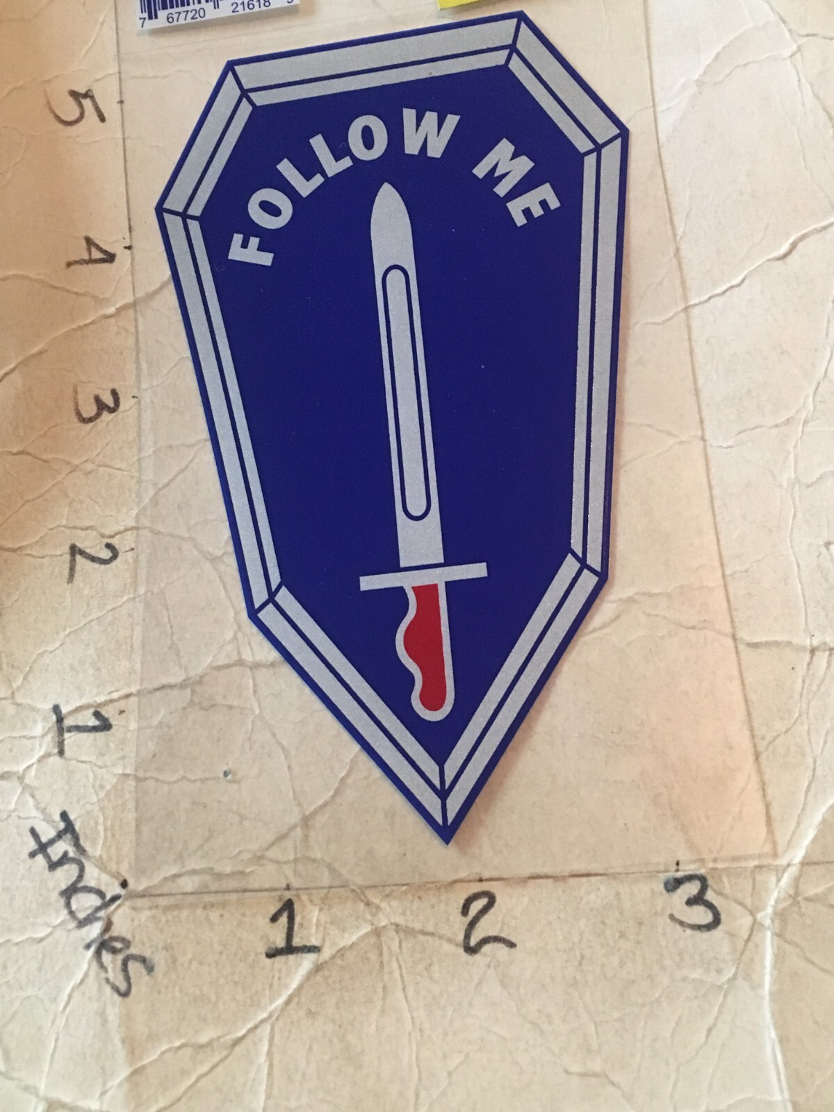 US Army Infantry School Window Decal (Applied outside)