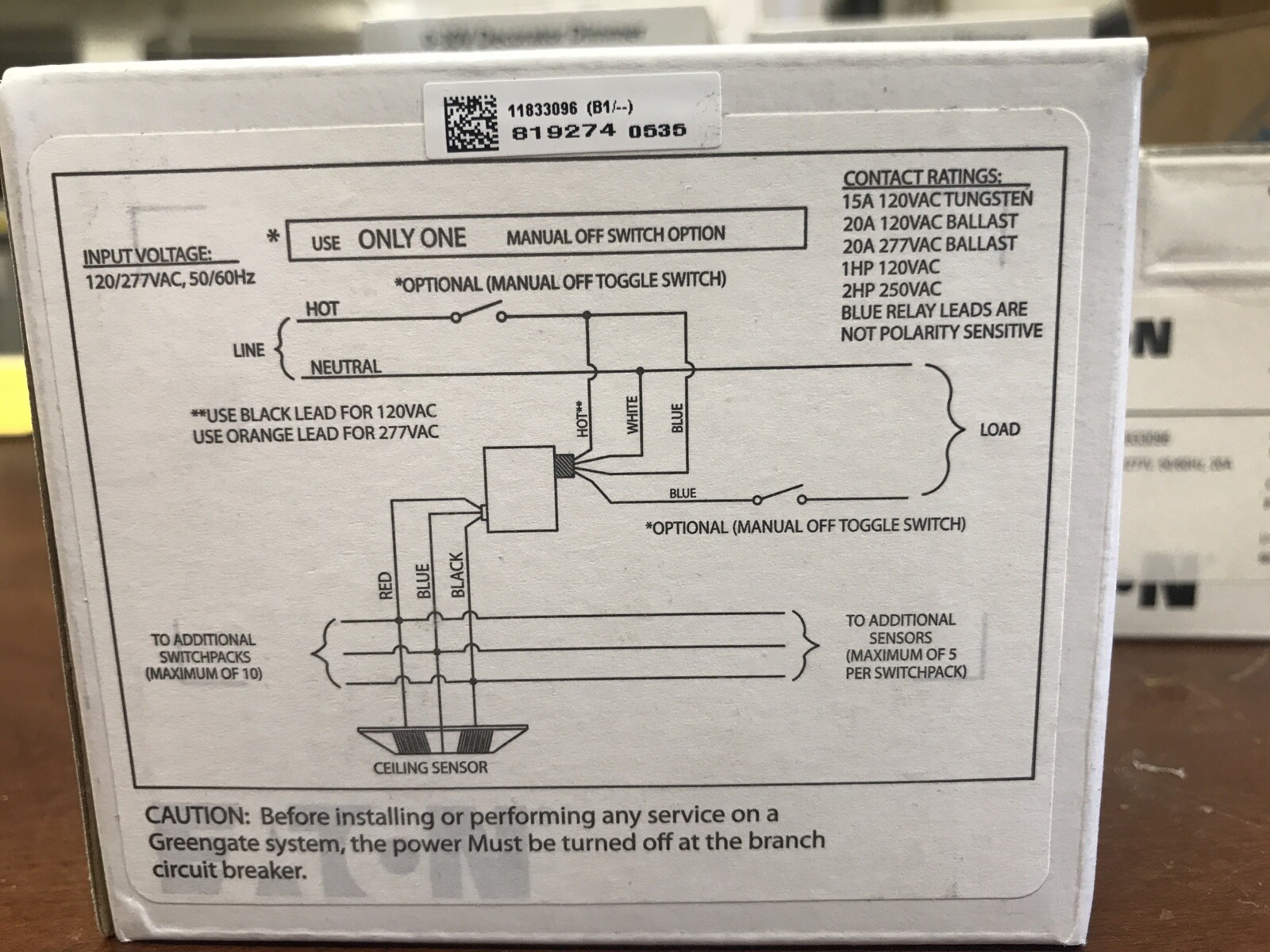 New Eaton SP20-MV Switchpack 120/277v
