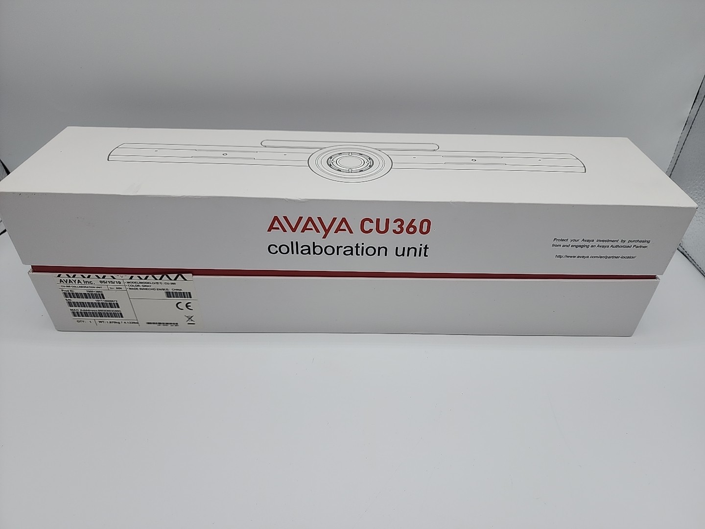 Avaya CU-360 Video Conferencing System Collaboration Unit Gray
