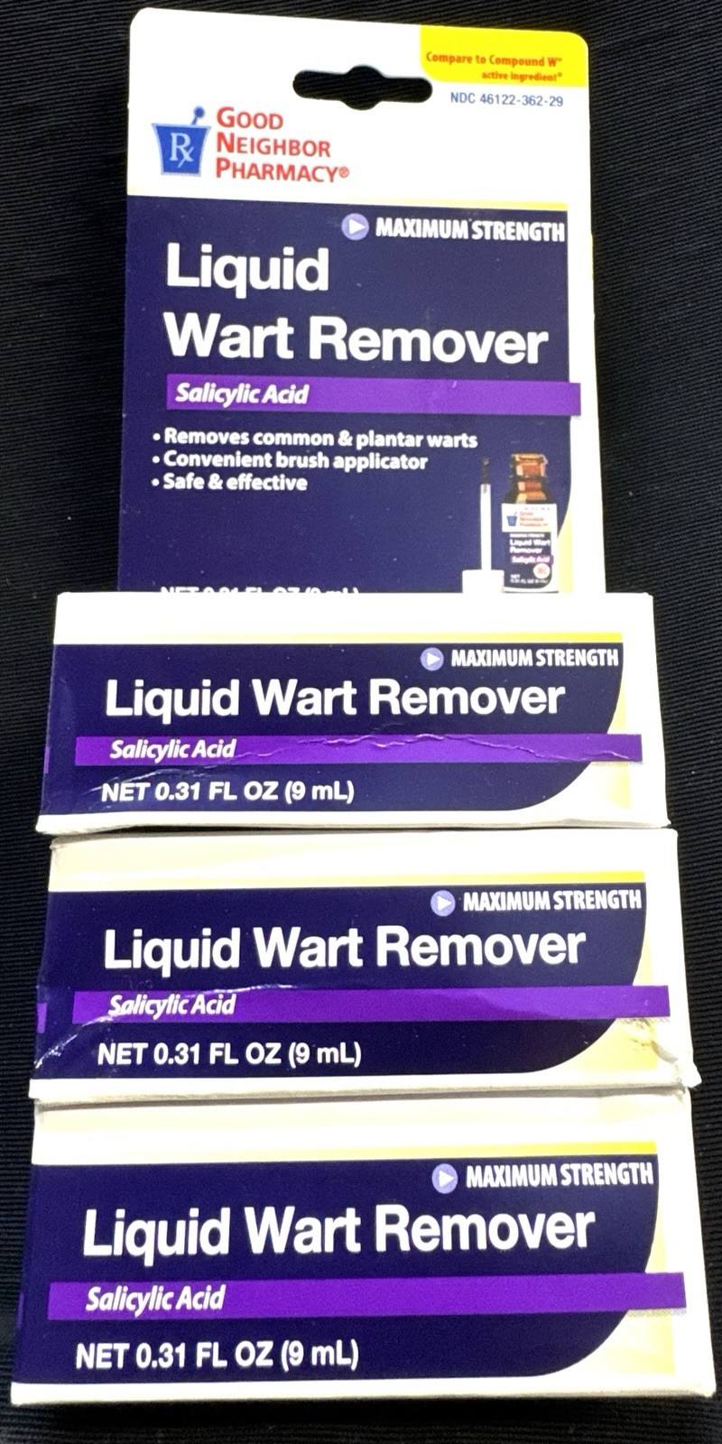 2 good neighbor pharmacy liquid wart remover sa max 0.31oz exp oct 2026