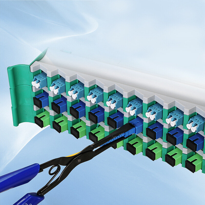 FTTH SC LC adapter clamp pliers fiber optic connector insertion removal tool