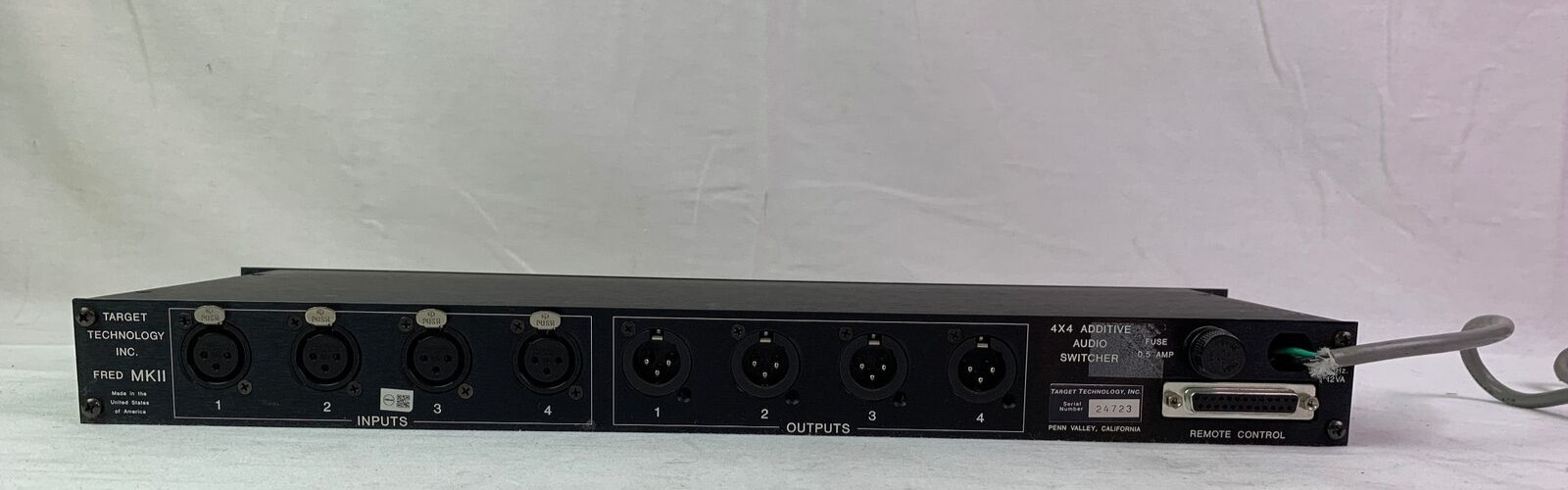 Target Technology Fred MKII 4x4 Additive Audio Switcher