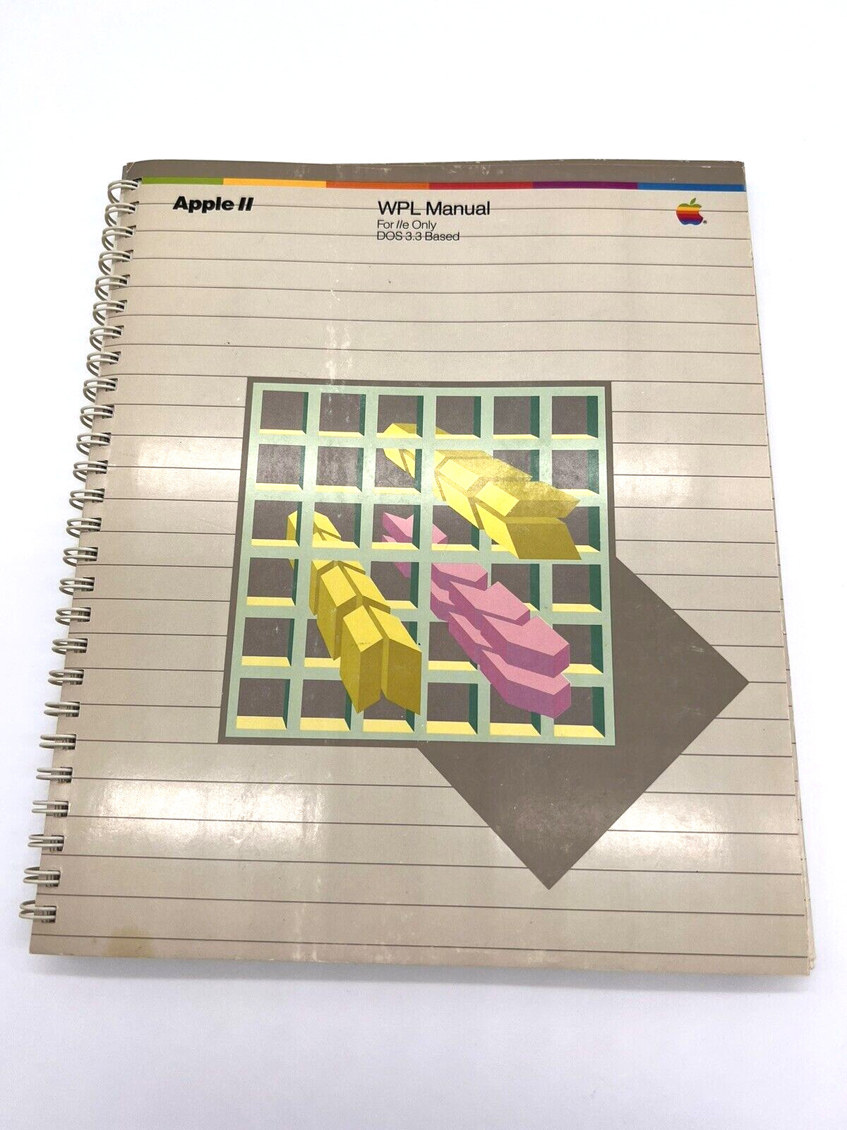 Apple IIe WPL Manual  DOS 3.3 Based Book 030-0356-A Vintage 1982