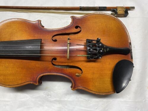 Vintage Labelled C Meisel Violin Untested Needs Repair 3/4 (around 55cm length)
