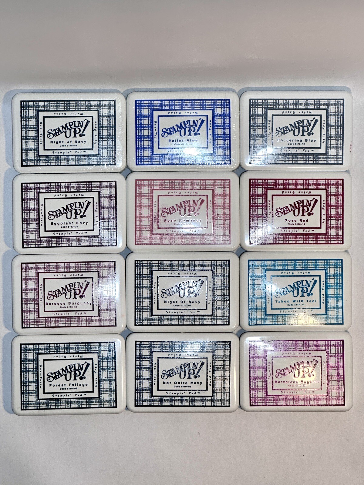 Stampin Up Rich Regals Stampin Pads Set Of 12
