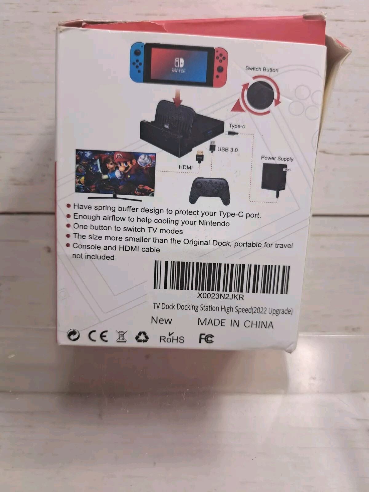 Docking Station for Switch Portable Charging Stand and HDMI Adapter with...