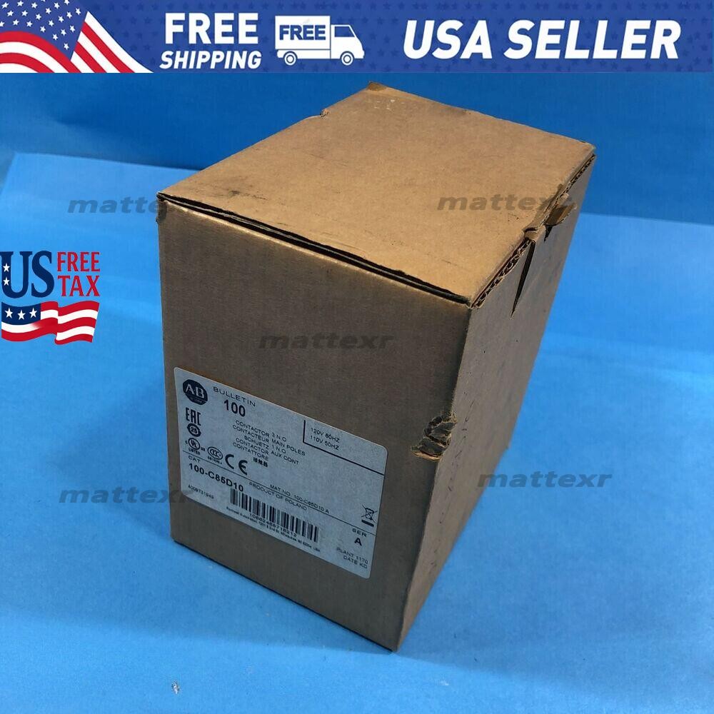New Allen Bradley 100-C85D10 Series A Contactor FNFP 100C85D10 US Free Tax