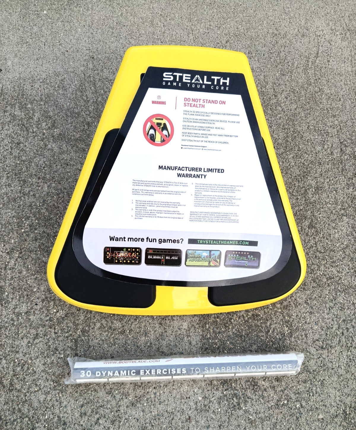 Stealth Game Your Core Ab Trainer Plankster  Home Work Out Fitness Balance Board