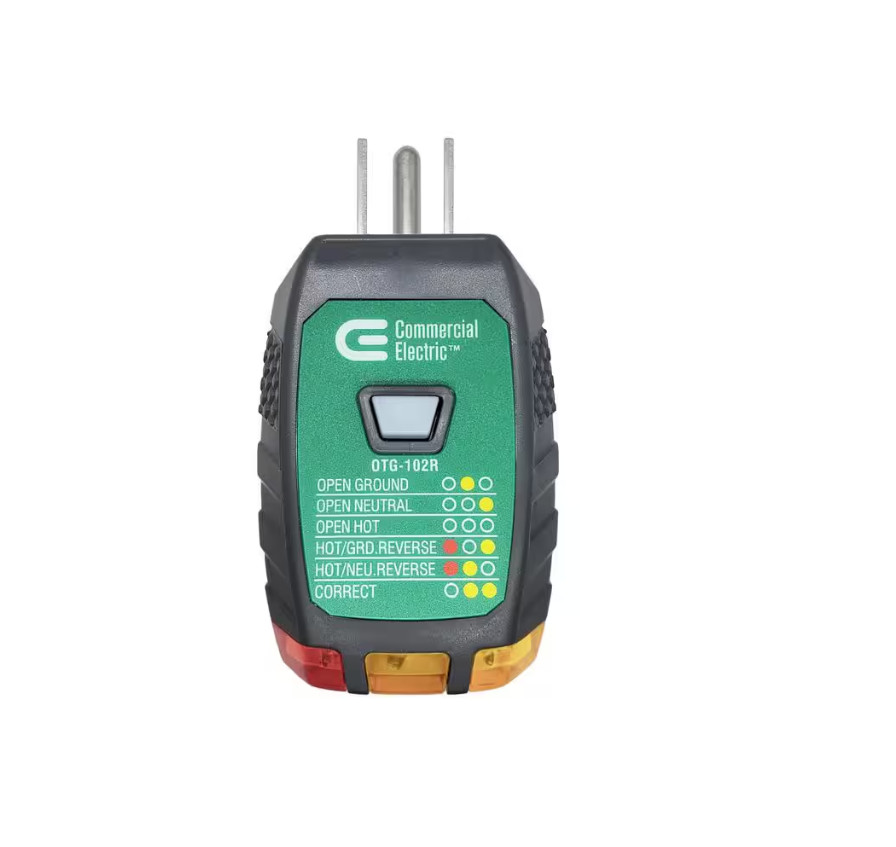 New Commercial Electric 398469 GFCI 125VAC Outlet Circuit Tester MS102H