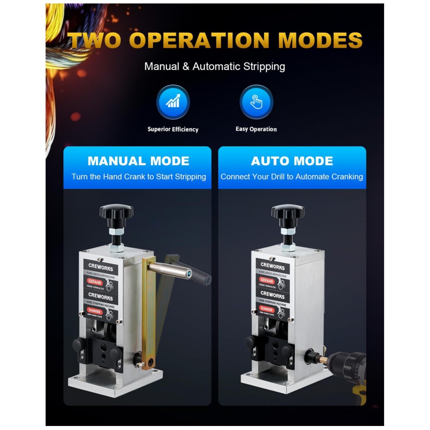 Drill Powered Wire Stripper Machine