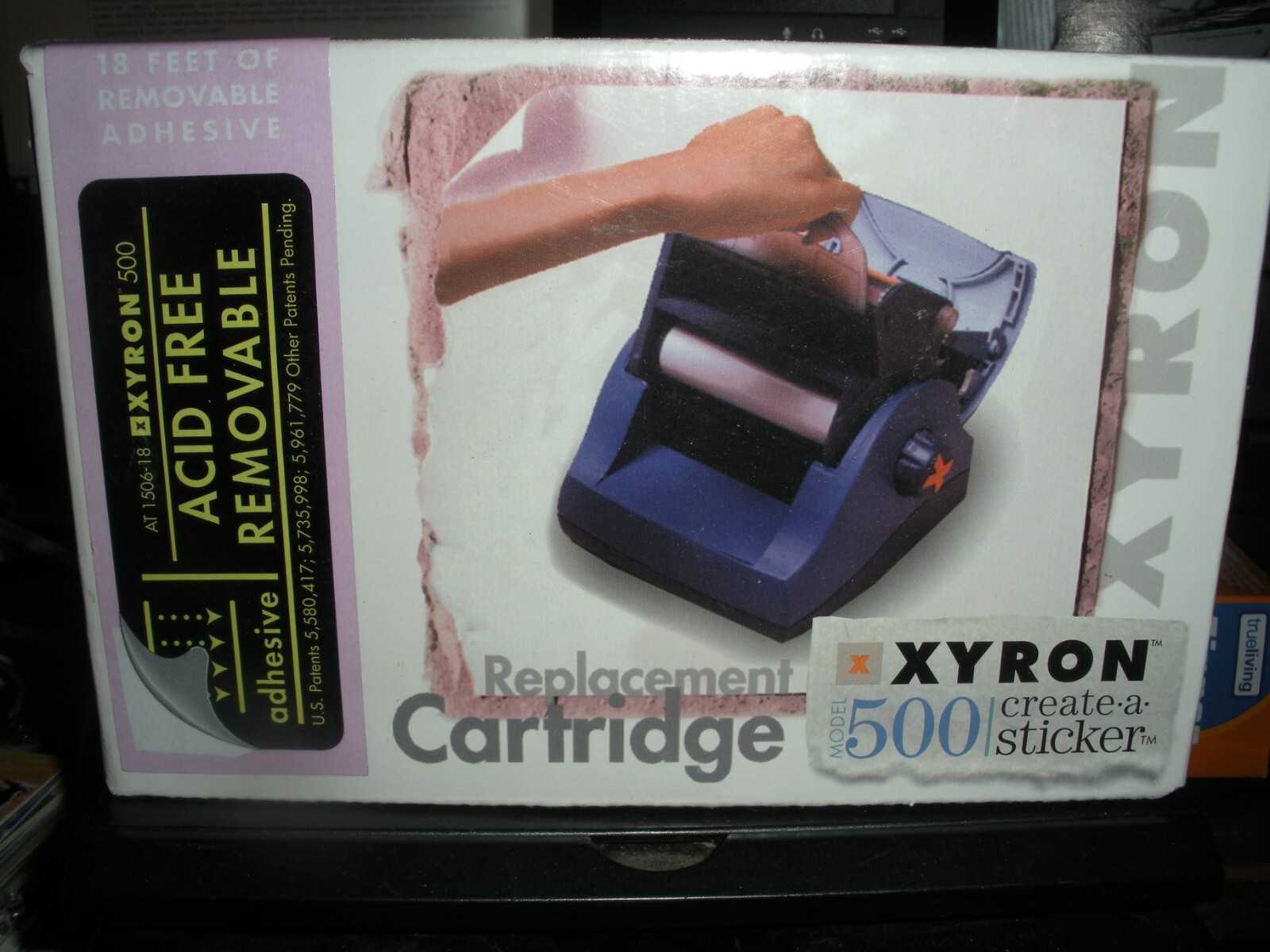 Xyron Create-a-Sticker, 5", Sticker Maker,Adhesive Cartridge Replacement