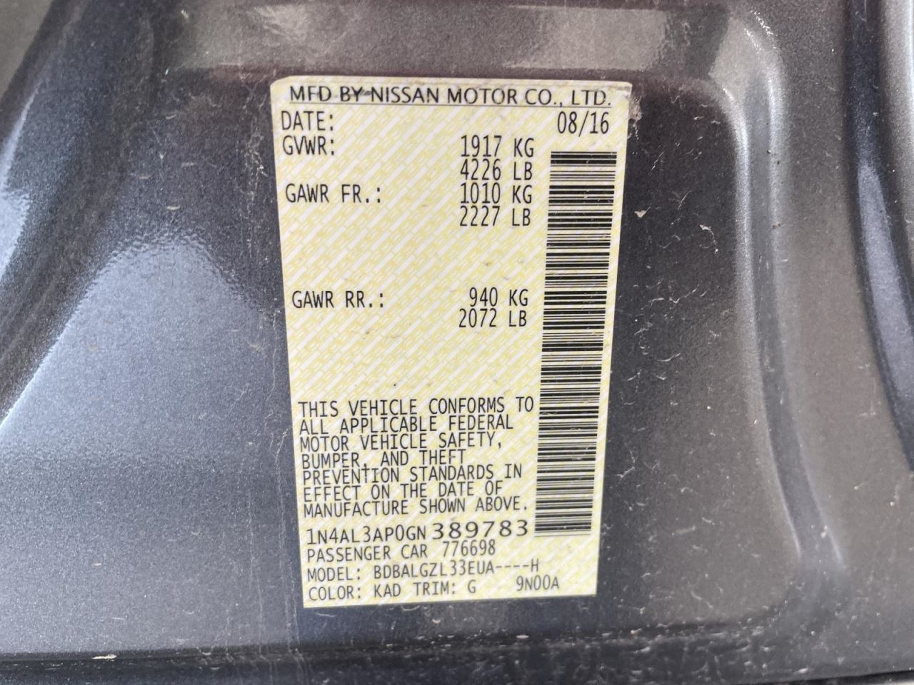 Air Shutter Fits 18-24 MURANO 1093295