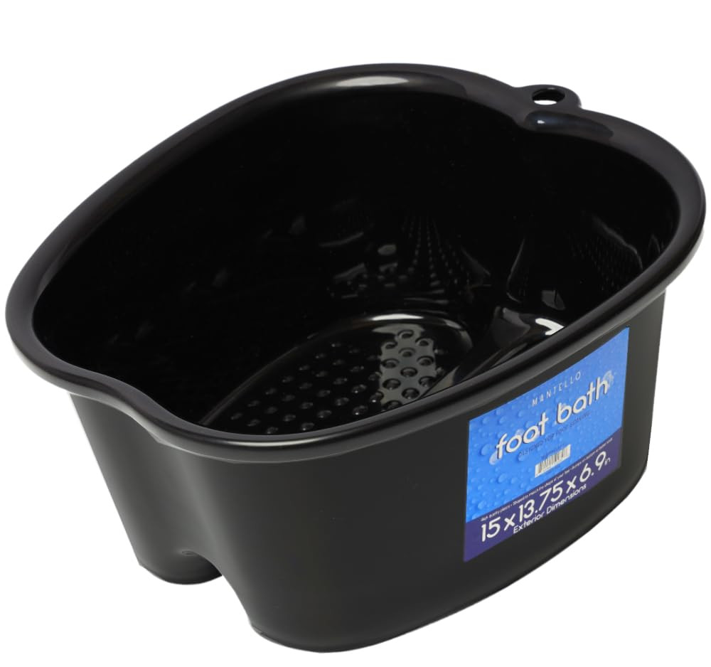 Mantello Foot Soaking Tub- Extra Large Pedicure Bowl - Foot Bath Basin - Home Fo