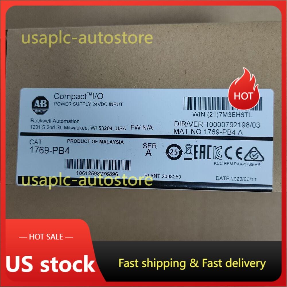 New Factory AB 1769-PB4 SER A CompactLogix Power Supply 1769PB4 US Free Tax