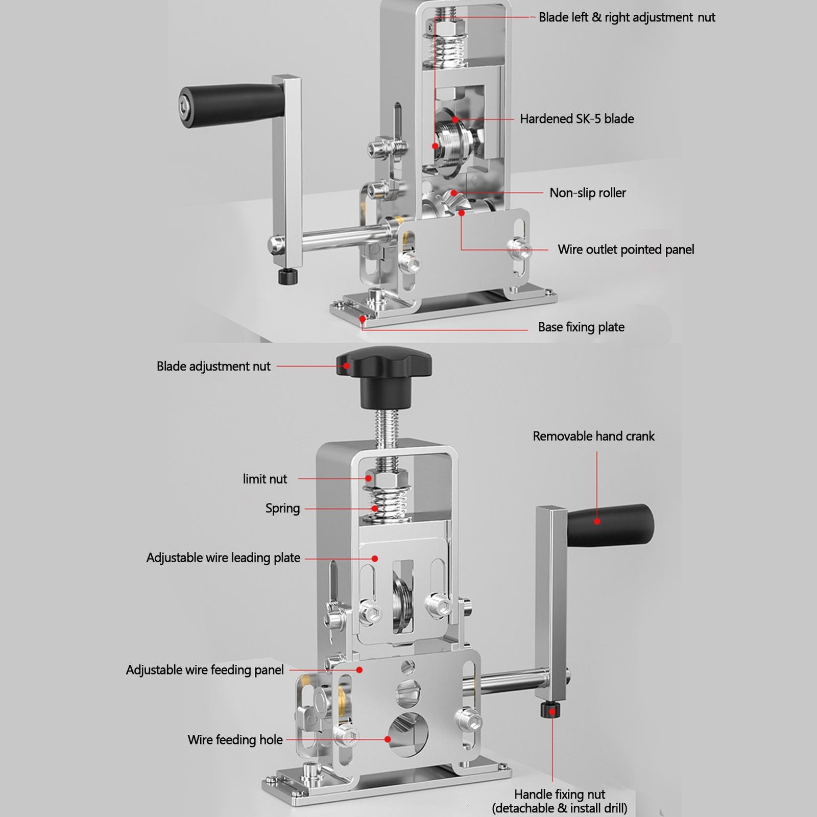 Portable Wire Stripping Machine Manual Cable Stripper For Scrap Copper Recycling