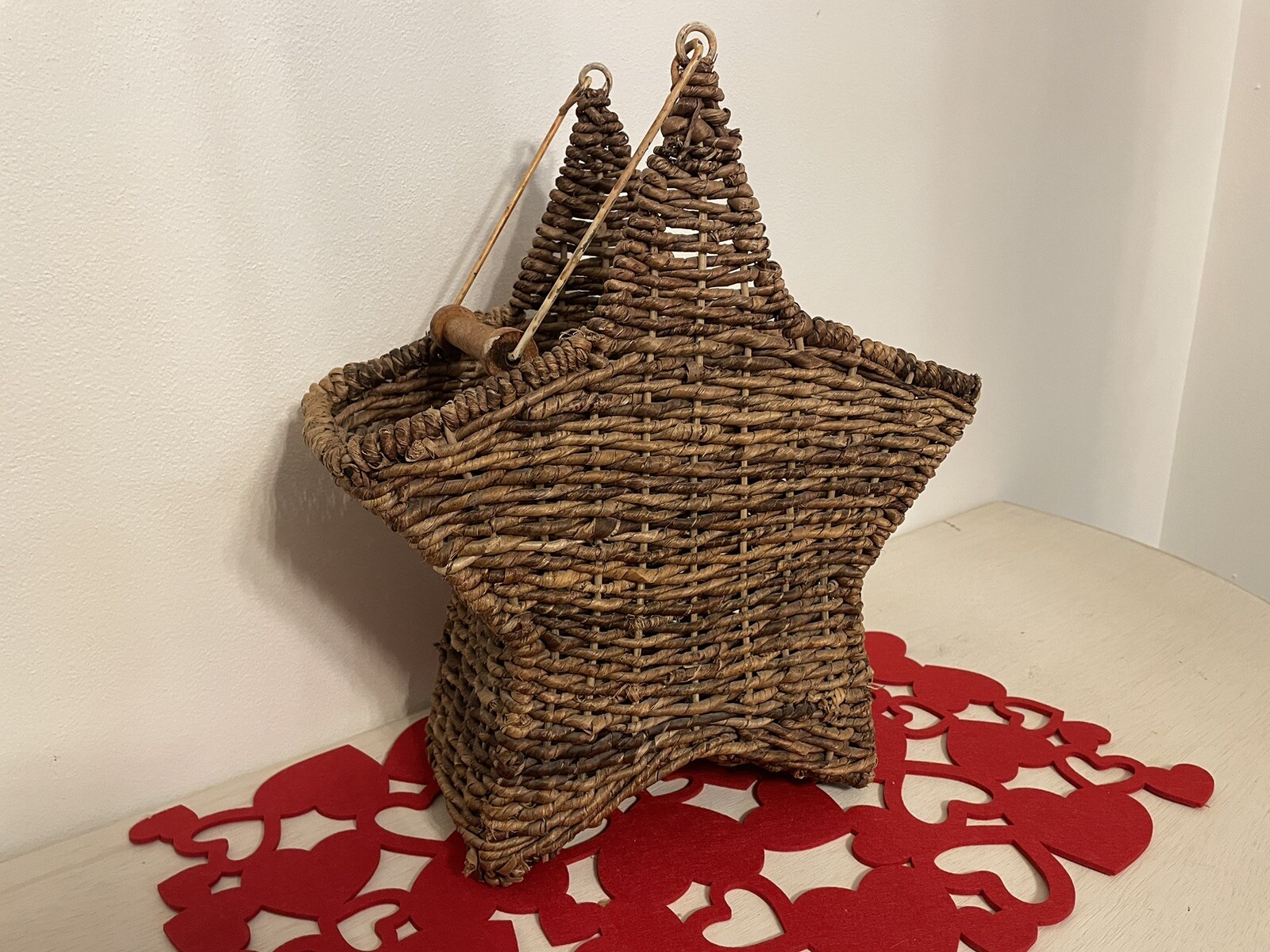 Vintage 14” Star Basket
