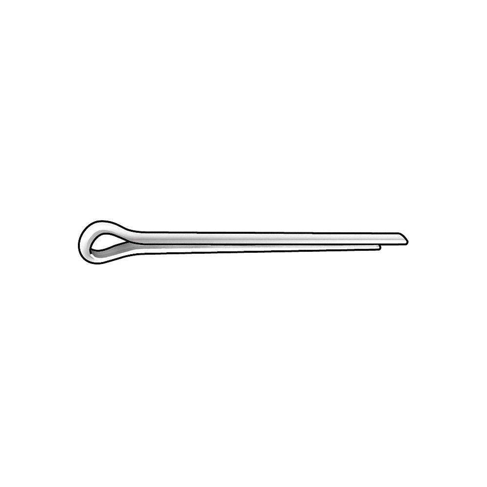 GRAINGER APPROVED U39350.012.0175 Cotter Pin,1/8 in dia,1 3/4 in L,PK100 41JW30