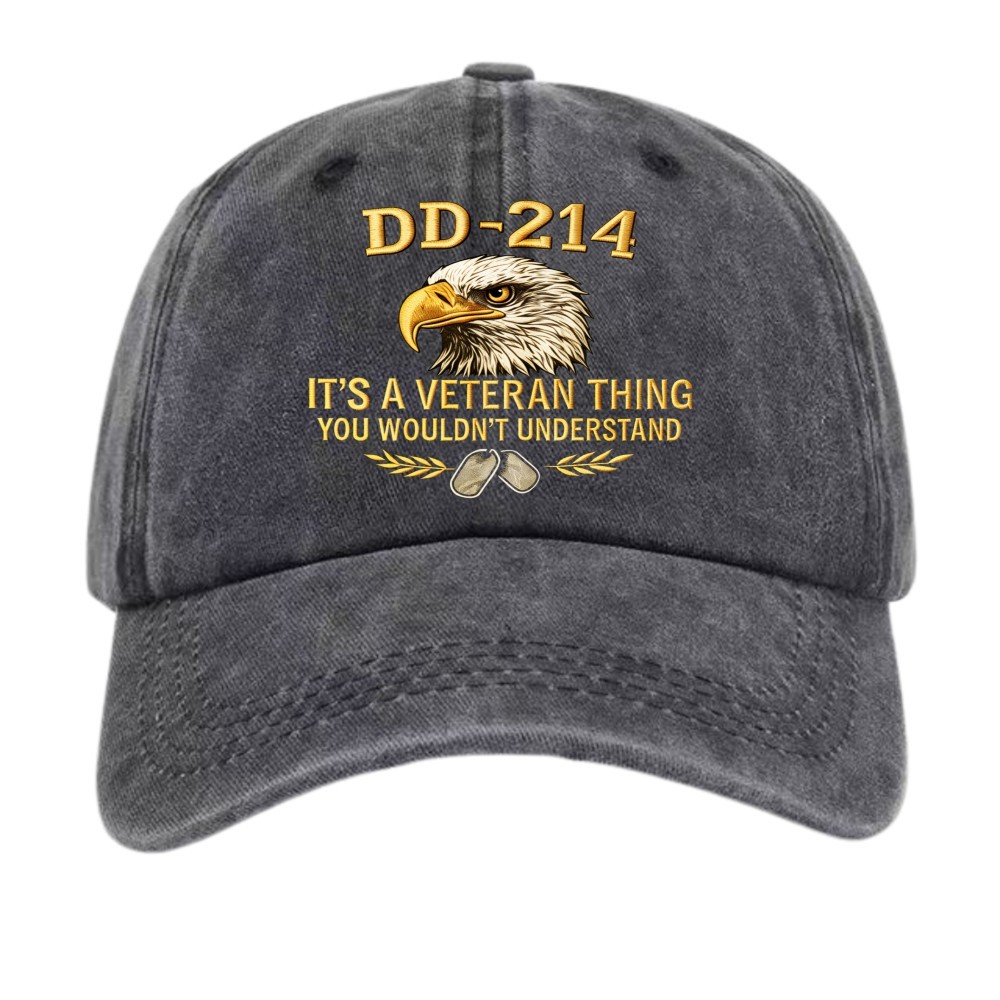 DD-214 Veteran It’s a Veteran Thing Military Patriotic Graphic Baseball Cap