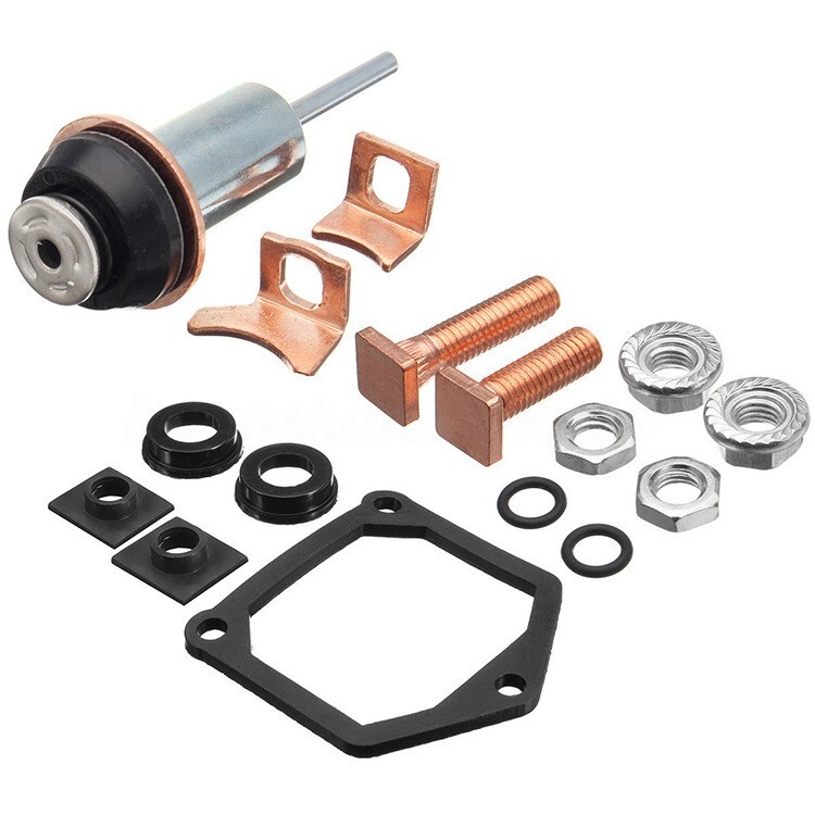 Starter Solenoid Repair Rebuild Kit Plunger Contacts Set For Toyota Subaru Honda
