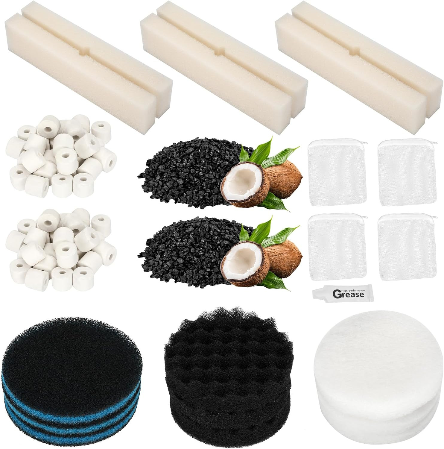 24 PCS Fx6 Canister Filter, Compatible with Fluval FX4/FX5/FX6 Aquarium Filters,
