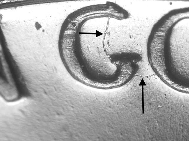 1961 Proof Struck Thru Thread "G" of GOD Jefferson Nickel#2