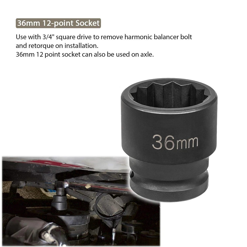 22100 Flywheel Locking Tool for 6.6L Duramax with 36mm 3/4'' Socket