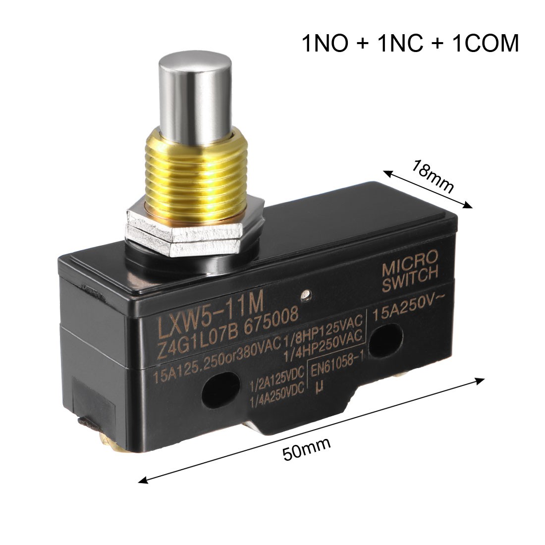 LXW5-11M 1NO + 1NC Panel Mount Snap Button Type Micro Limit Switches