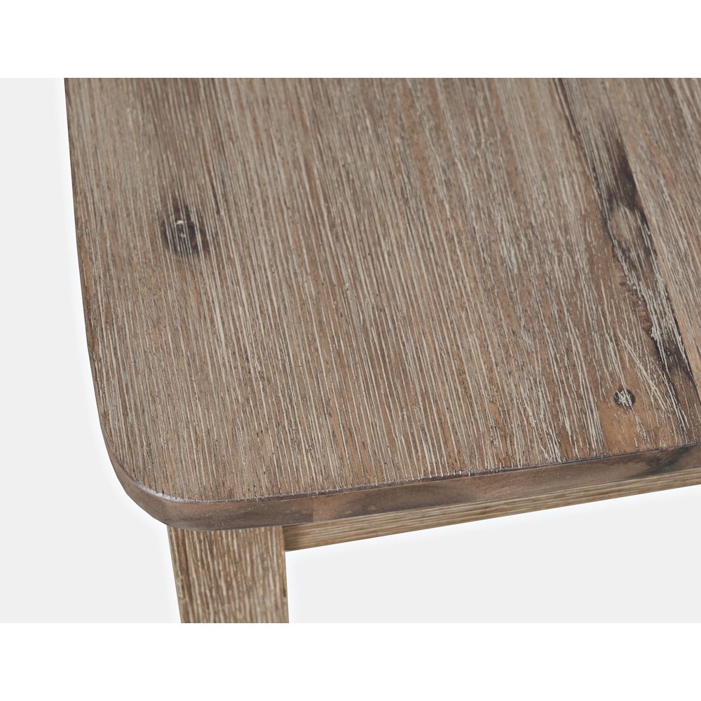 Coastal Wire-Brushed Acacia Three Piece Backless Counter Height Dining Set