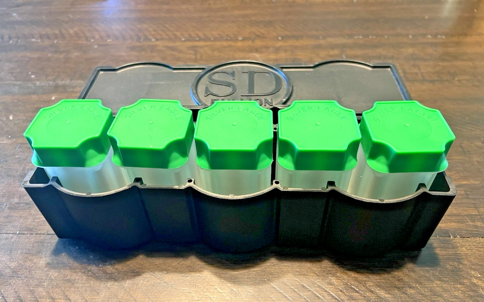 SD Bullion Mini-Monster Box - W/ (5) Empty Square Guardhouse Silver Eagle Tubes