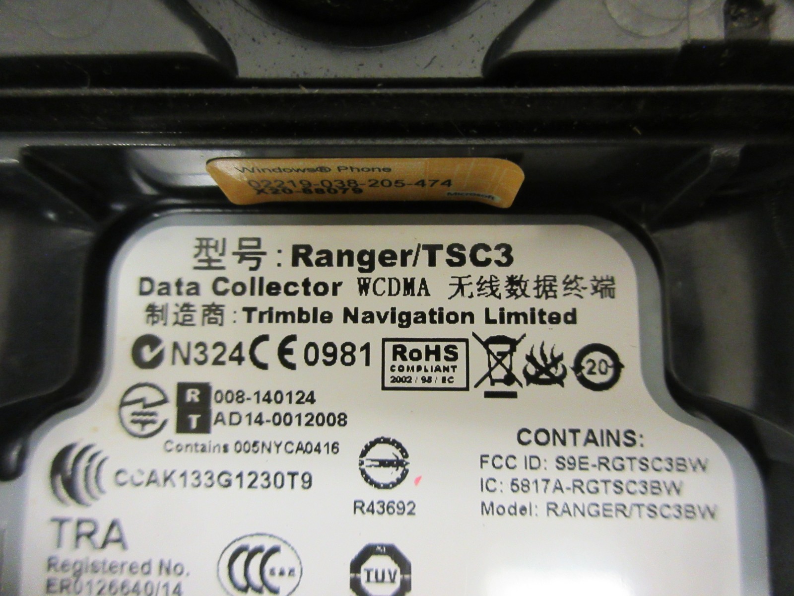 Trimble TSC3BW Access Data Surveying Collector