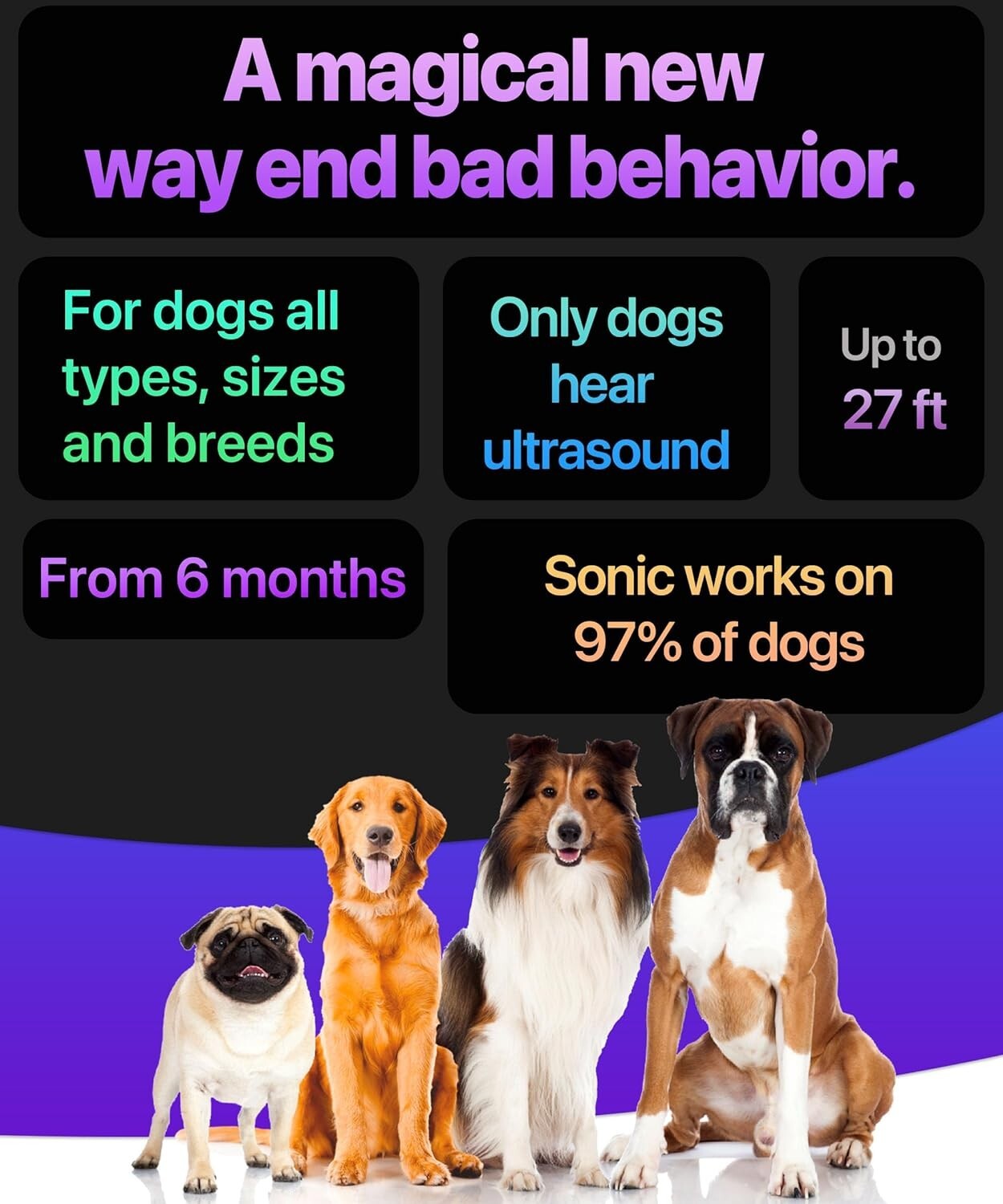 NEW!! Dog Bark Deterrent Device