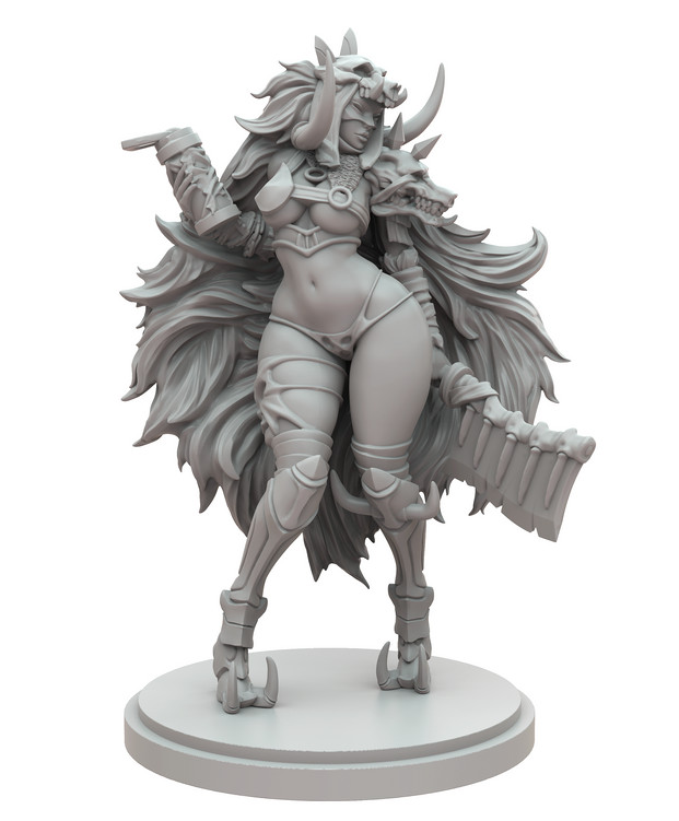 █  30mm Kingdom Death Butcher Resin Unassembled Unbuild WH406