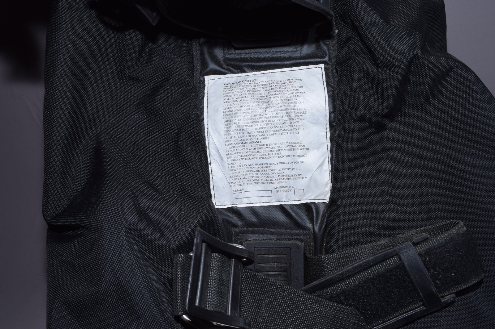 GENESIS RECON 75 SCUBA DIVING BCD Size (Lg) Large MR1