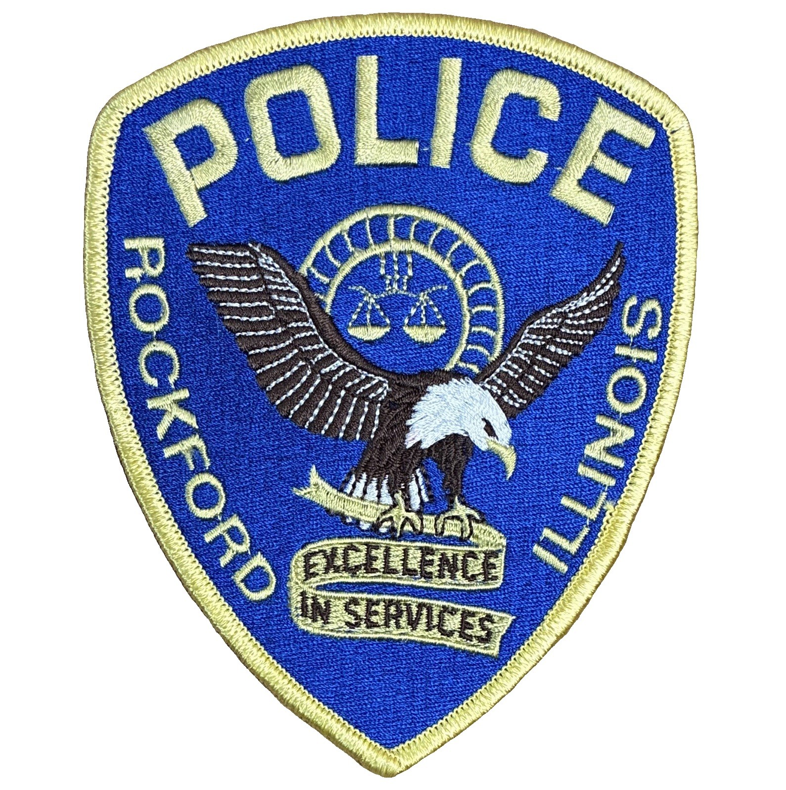 Rockford Illinois Police Department Patch Collectible Shoulder Patch