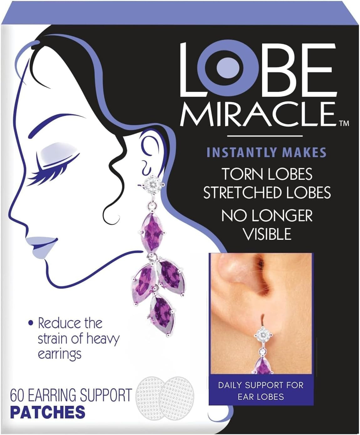 - Clear Earring Support Patches